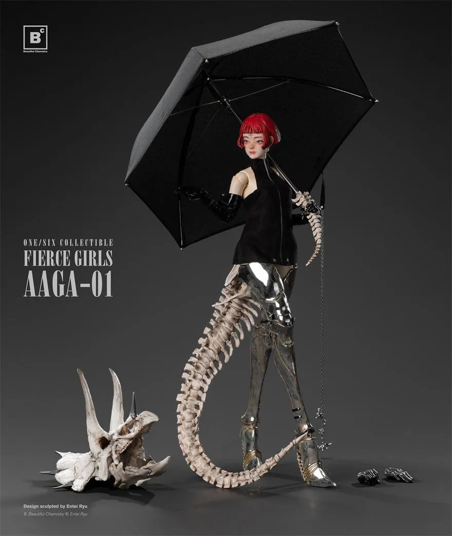 1:6 Bone Girl Fierce Girls Triceratops Action Figure