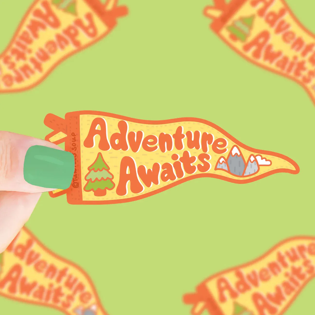 Adventure Awaits Vinyl Sticker | Turtle's Soup