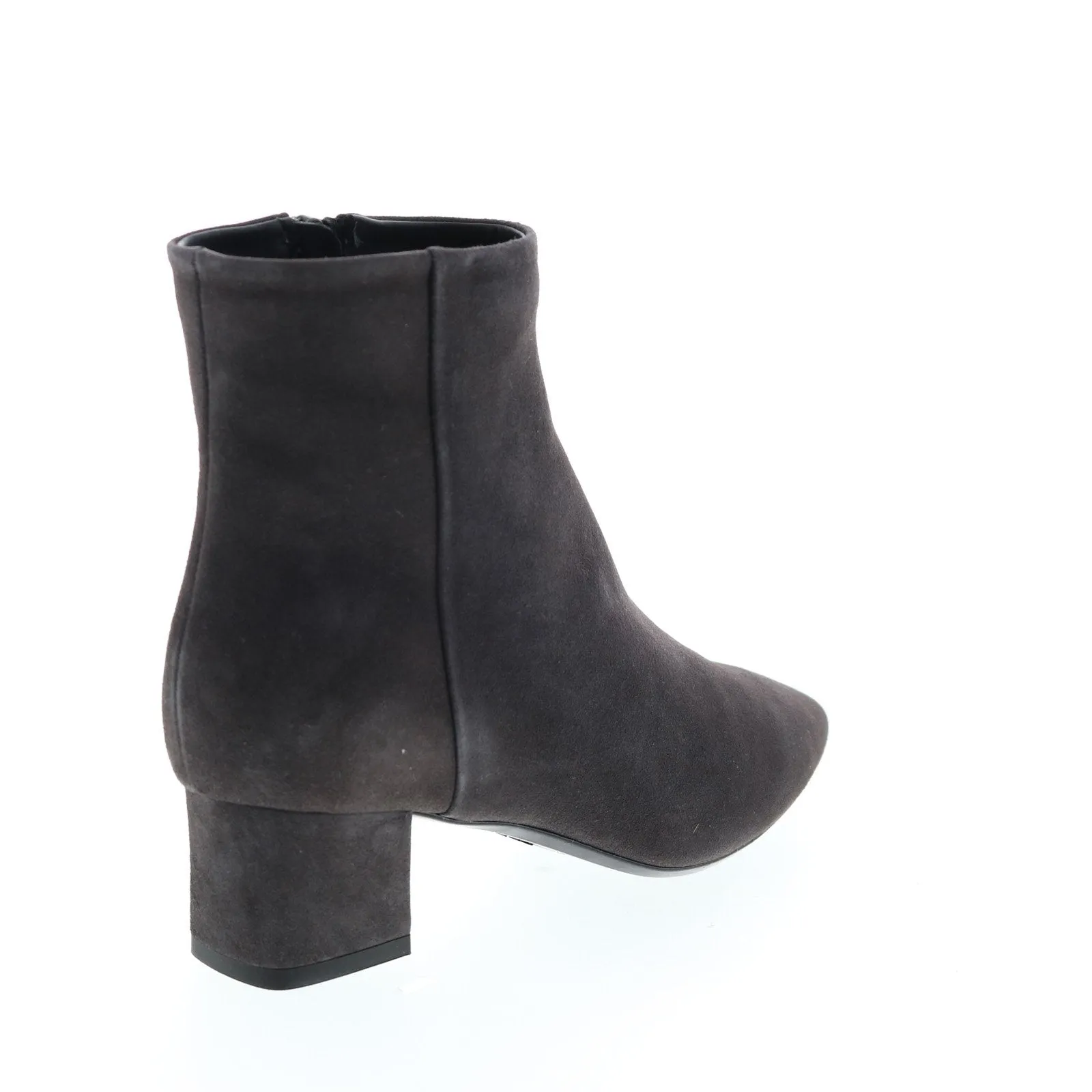 Aquatalia Perlina Dress Suede 34L2771-ANT Womens Gray Suede Zipper Ankle & Booties Boots