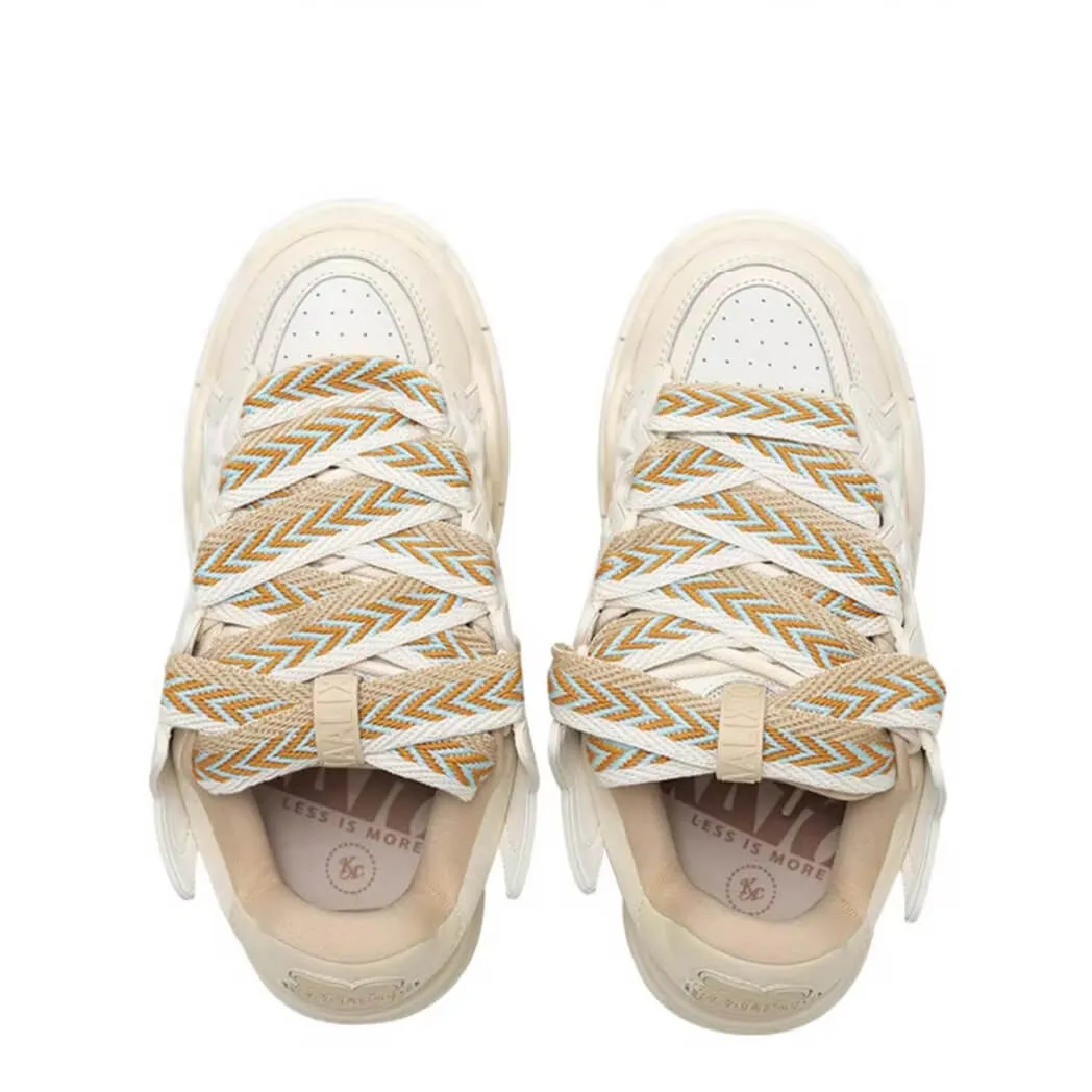 Beige Star Lift Sneakers