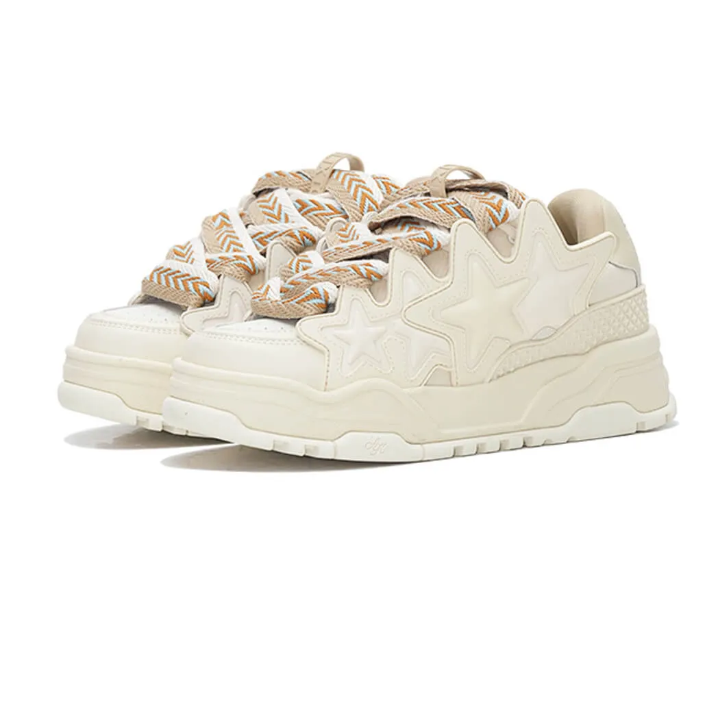 Beige Star Lift Sneakers