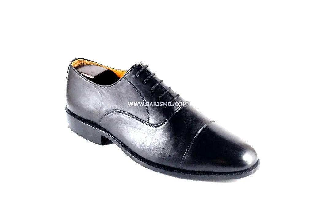 Berlin - Black Cap-toe Oxfords