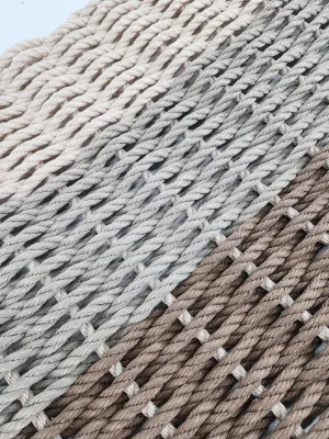 Brown, Tan & Light Tan Ombre Rope Mat