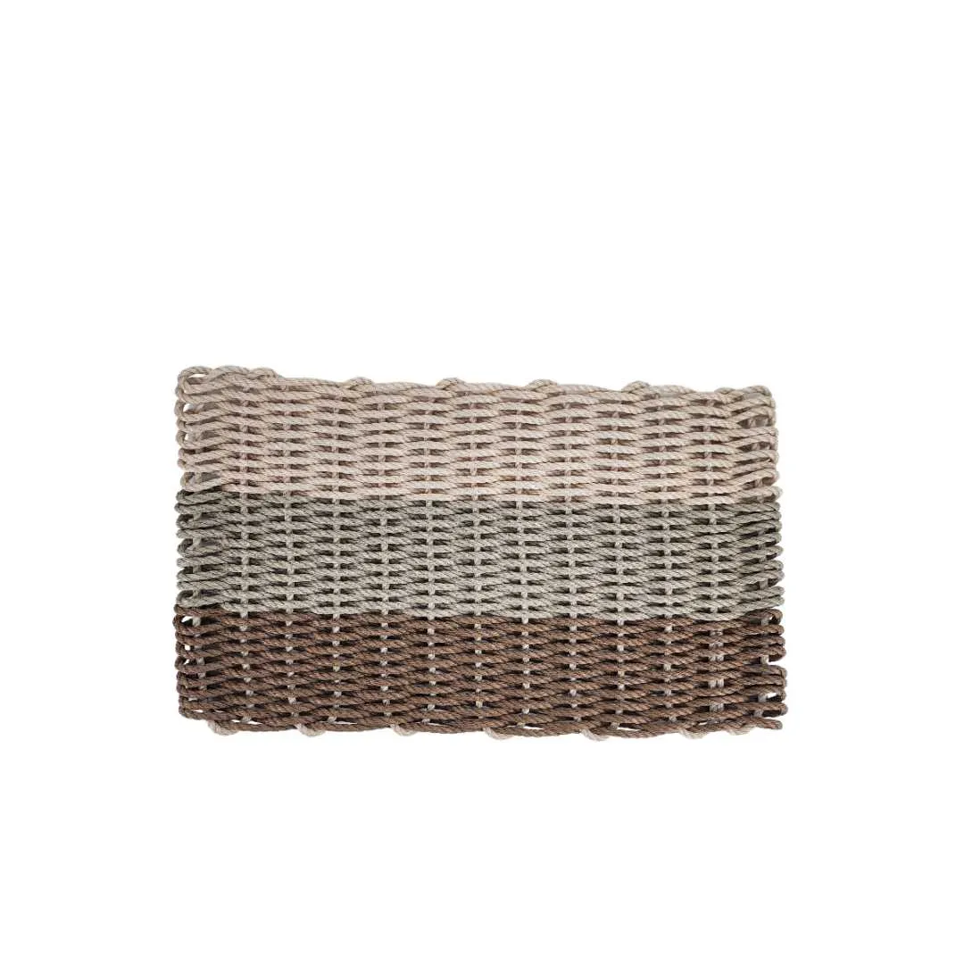 Brown, Tan & Light Tan Ombre Rope Mat