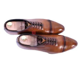 CEO II- Cognac Whole-cut Oxfords