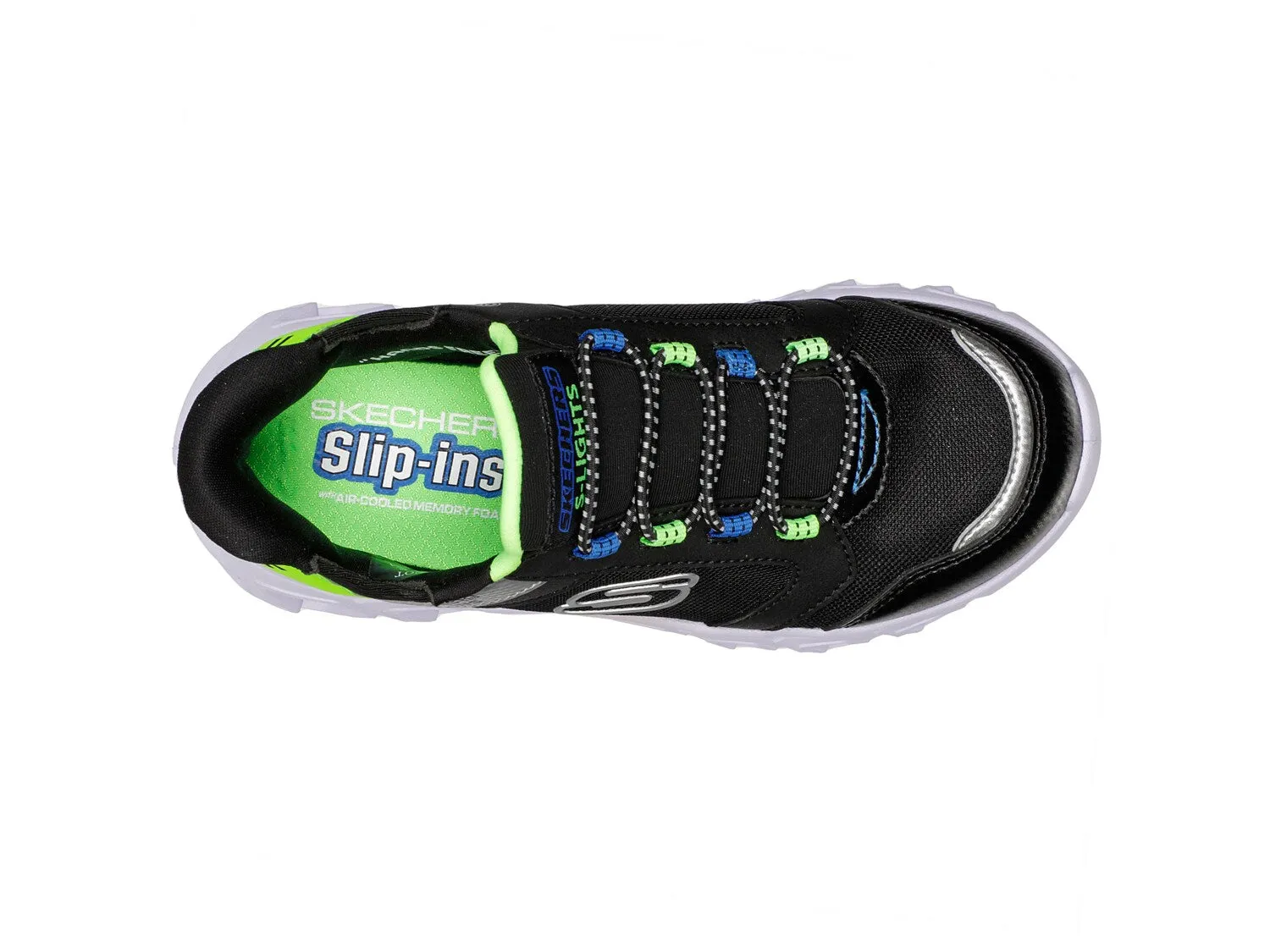 Children's sneakers Skechers Hypno-Flash 2.0 Odelux, black / green