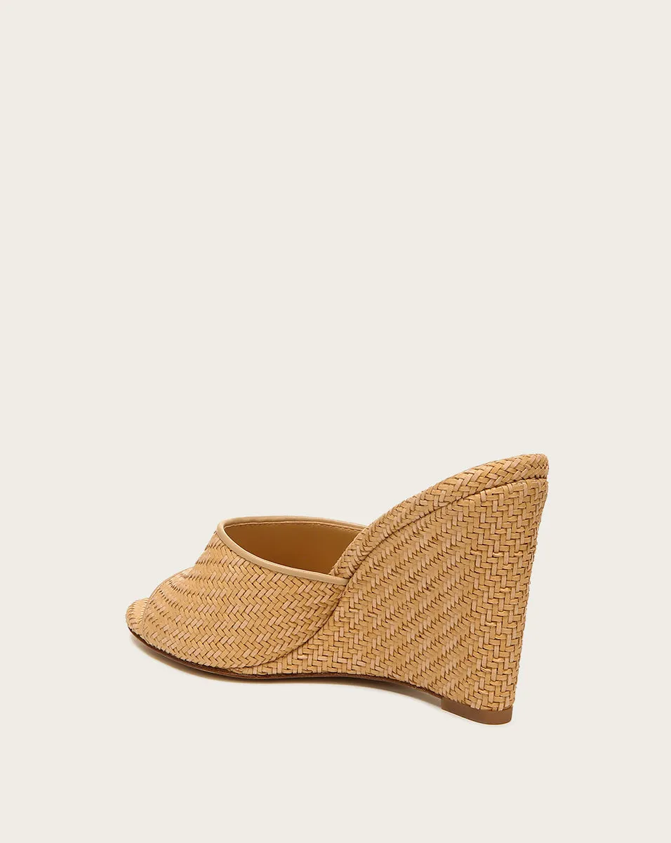 Dali Raffia Wedge Sandal