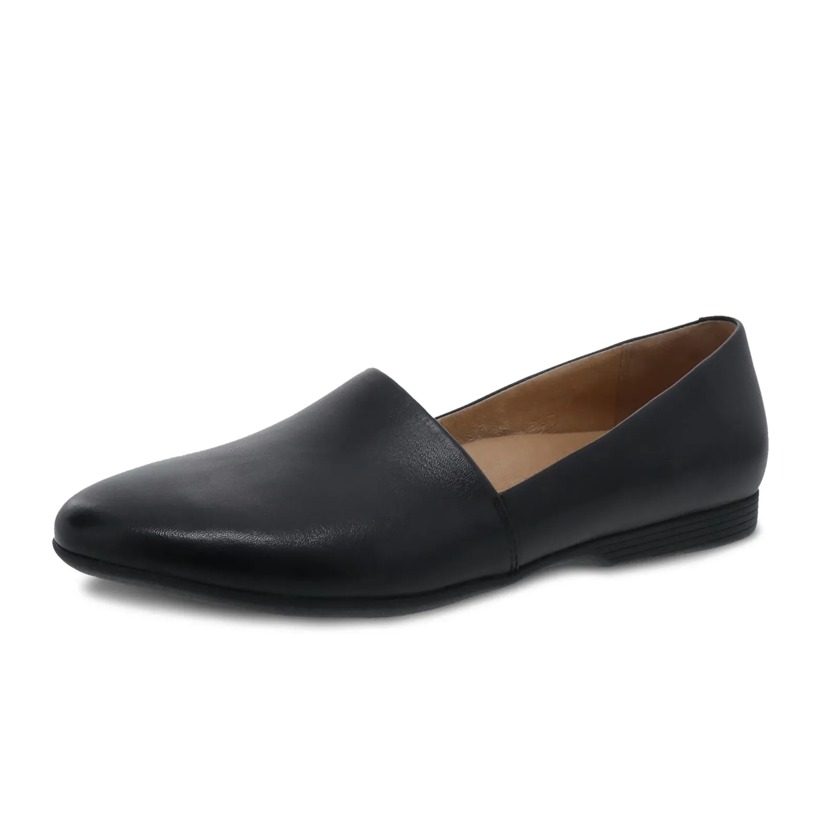 Dansko Larisa Slip On Loafer (Women) - Black Milled Nappa