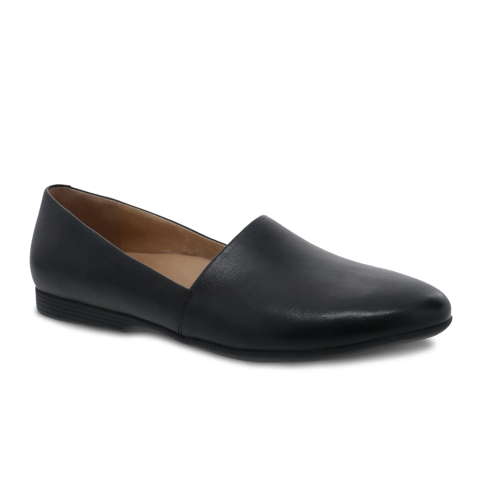 Dansko Larisa Slip On Loafer (Women) - Black Milled Nappa