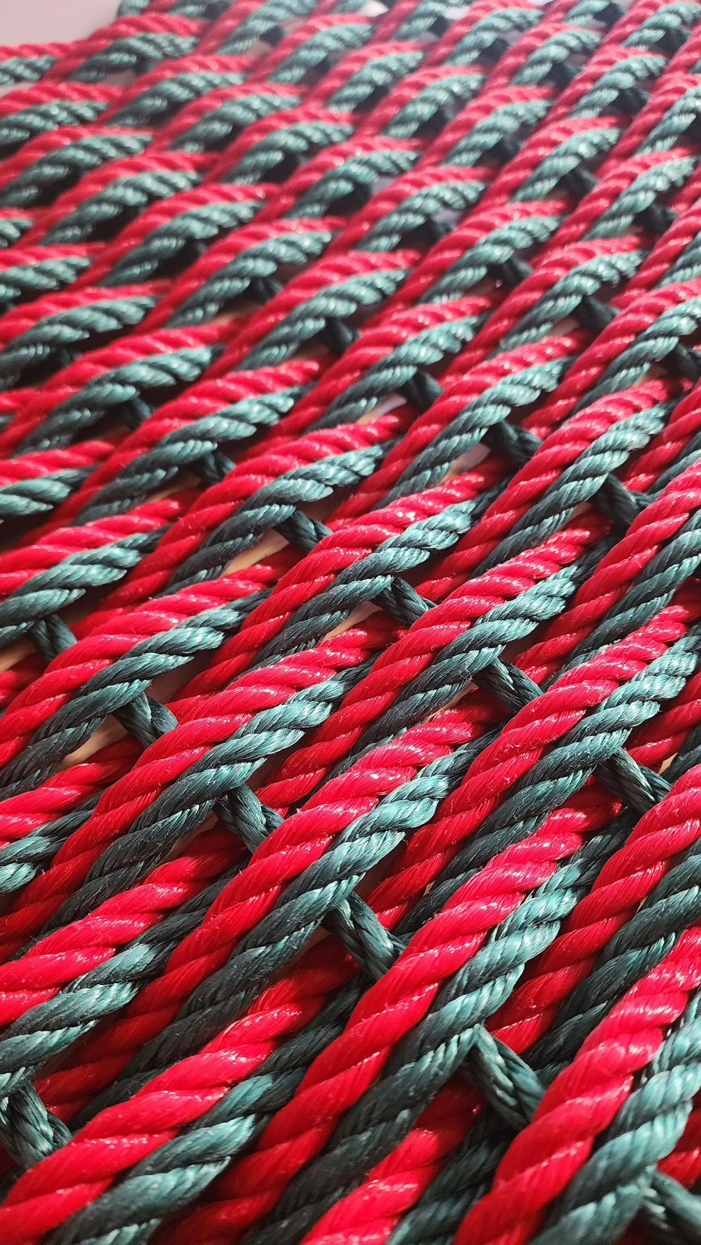 Doubleweave Rope Mat RED AND GREEN Christmas