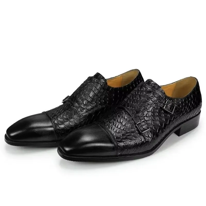 Elegant Custom Leather Brogue Wedding Shoes