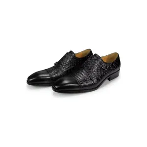 Elegant Custom Leather Brogue Wedding Shoes