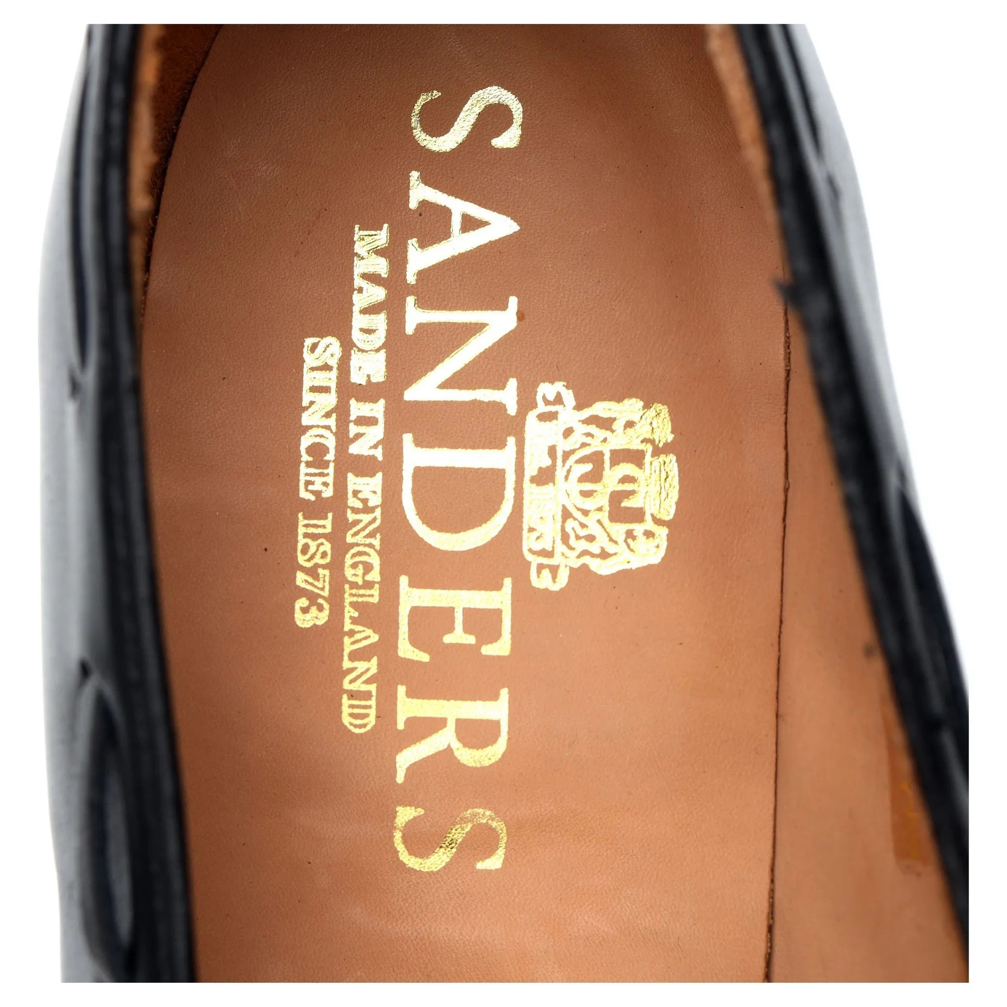 'Finchley' Black Leather Tassel Loafers UK 12 F