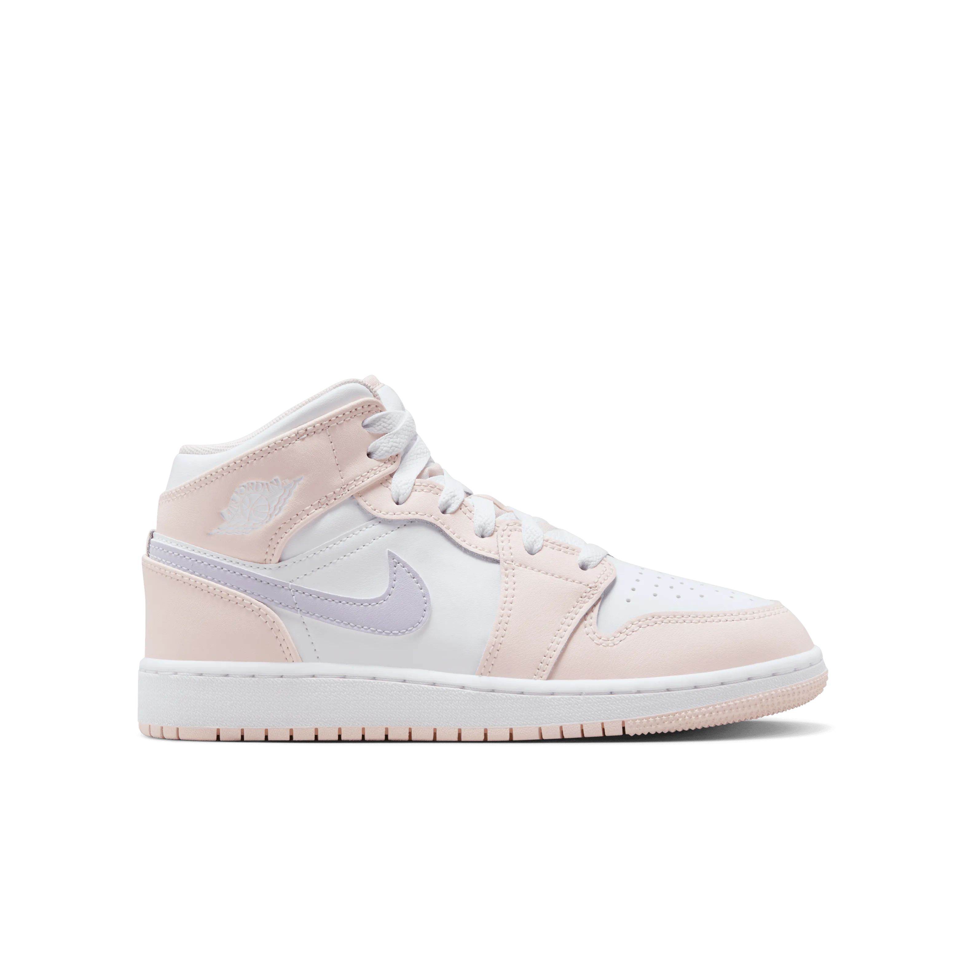 Jordan - Girl - GS Air Jordan 1 Mid - Pink Wash/Violet