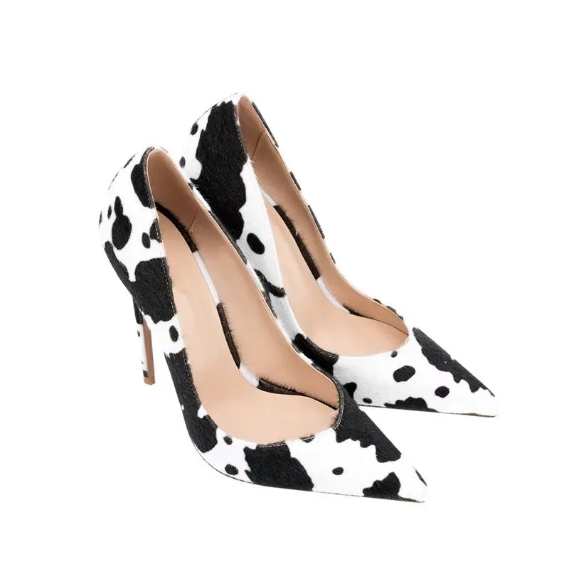 LuxePoint Exotic-Embossed Stiletto Pumps