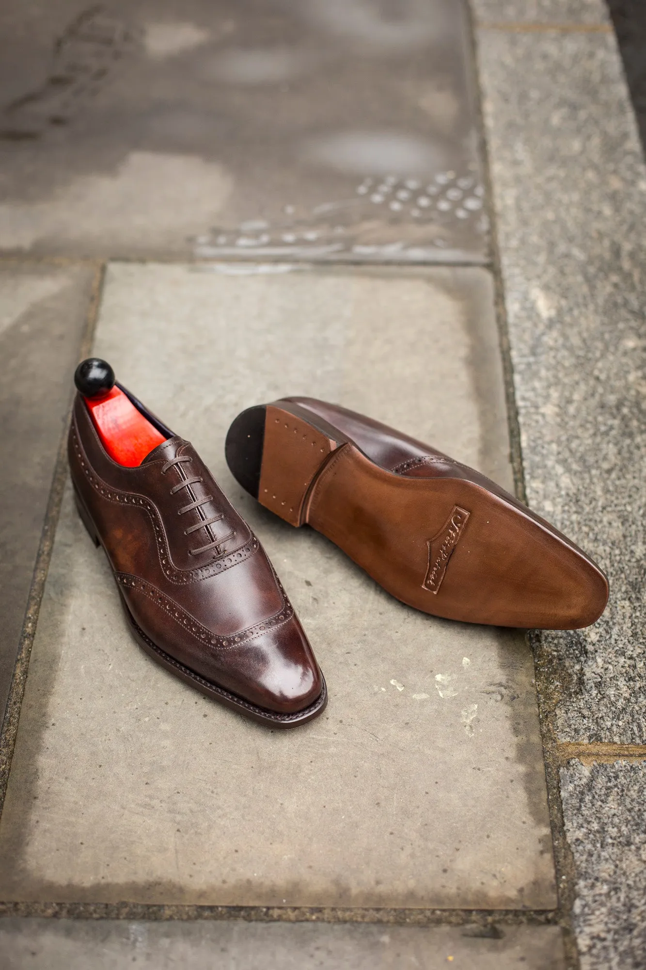 Medina - MTO - Dark Brown Museum Calf - LPB Last - Single Leather Sole