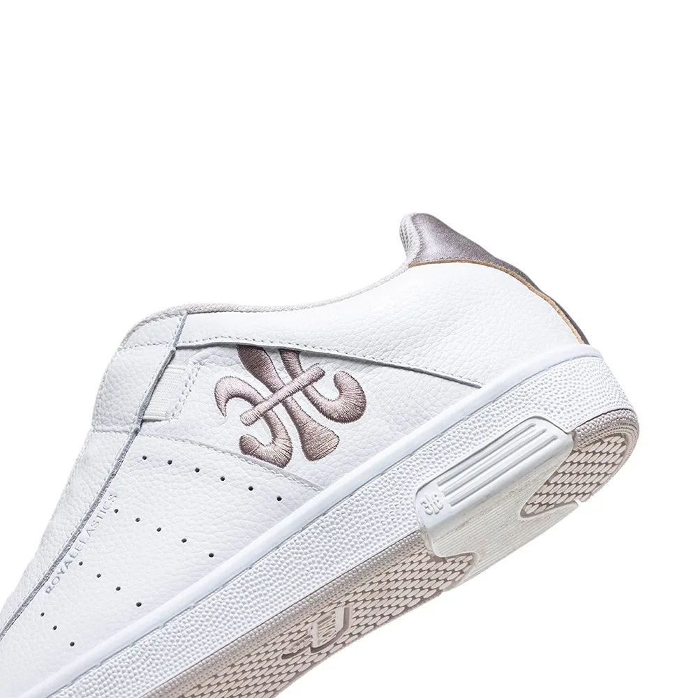 Men's Icon OG White Gold Logo Leather Sneakers 01942-008