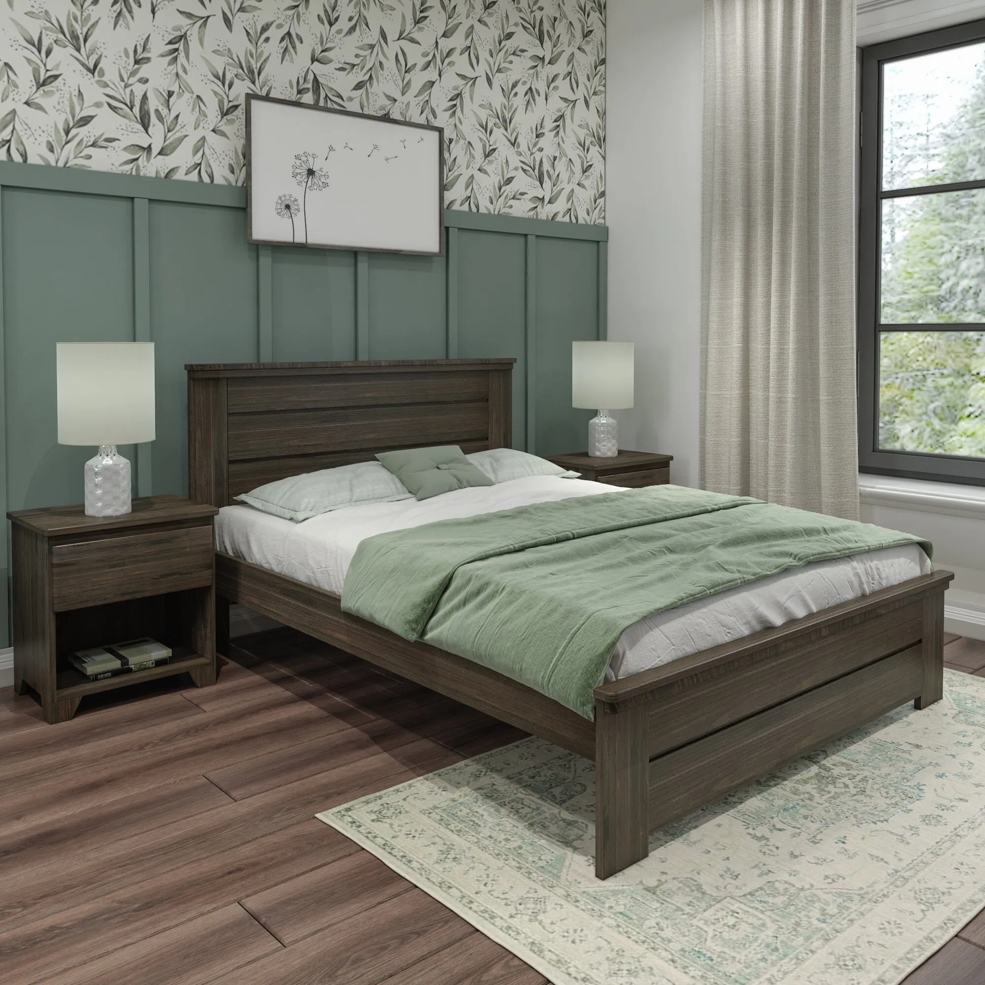 Modern Farmhouse Queen Panel Bed