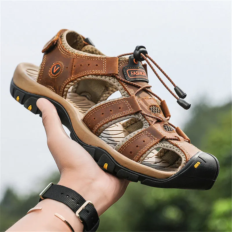 New Men Comfy Casual Flat Sole Beach Sandals