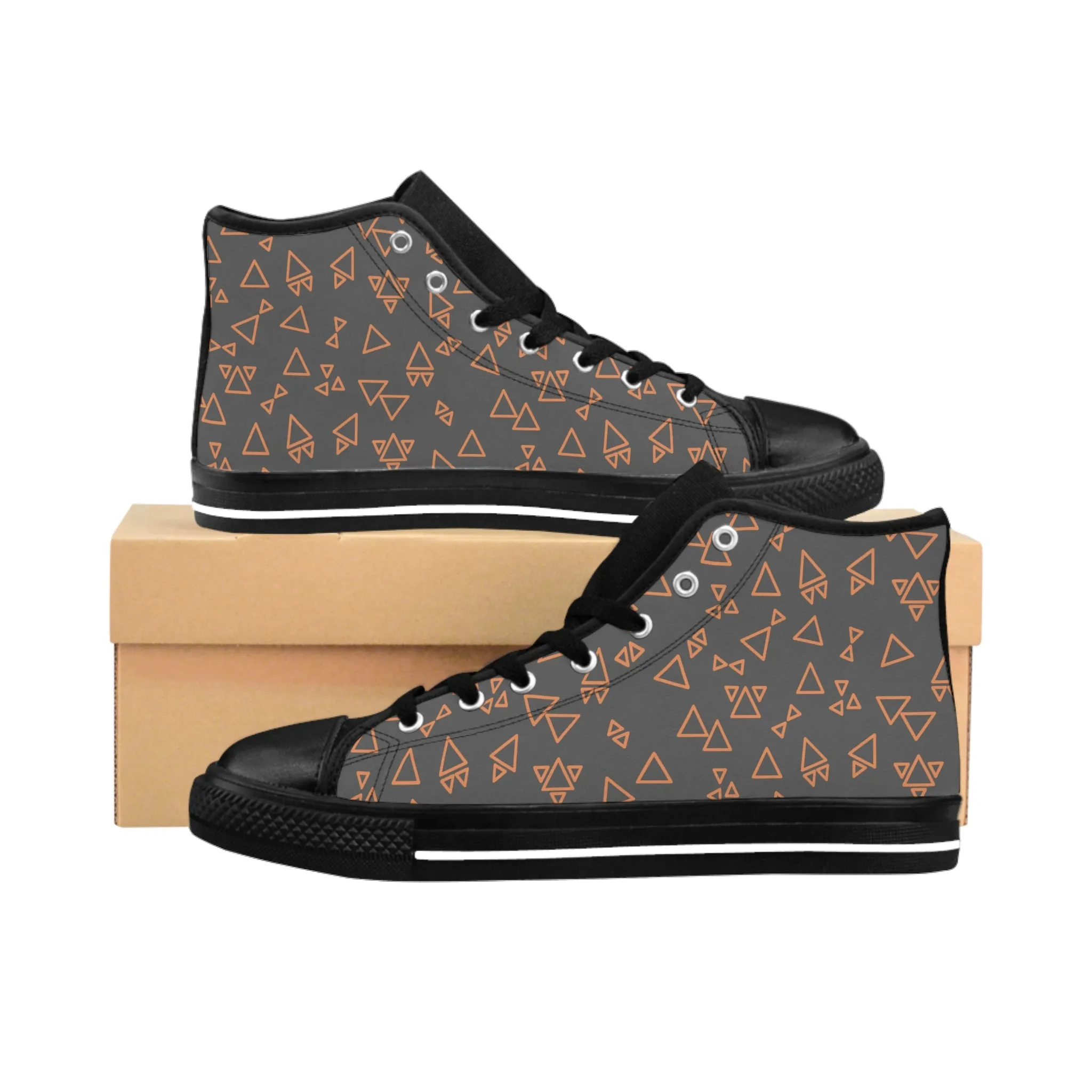 Orange Triangle Women's Classic Sneakers