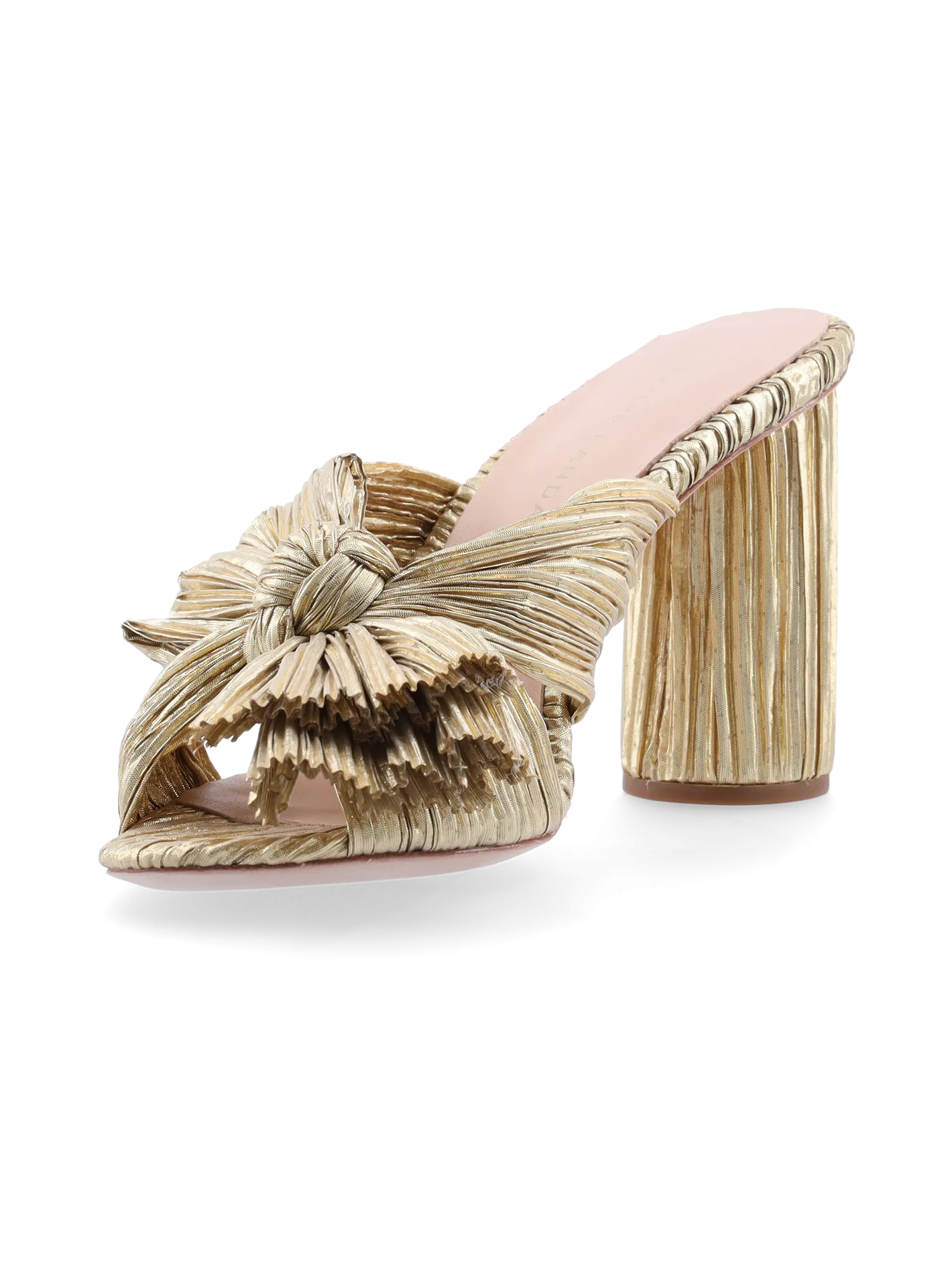 penny pleated bow mules