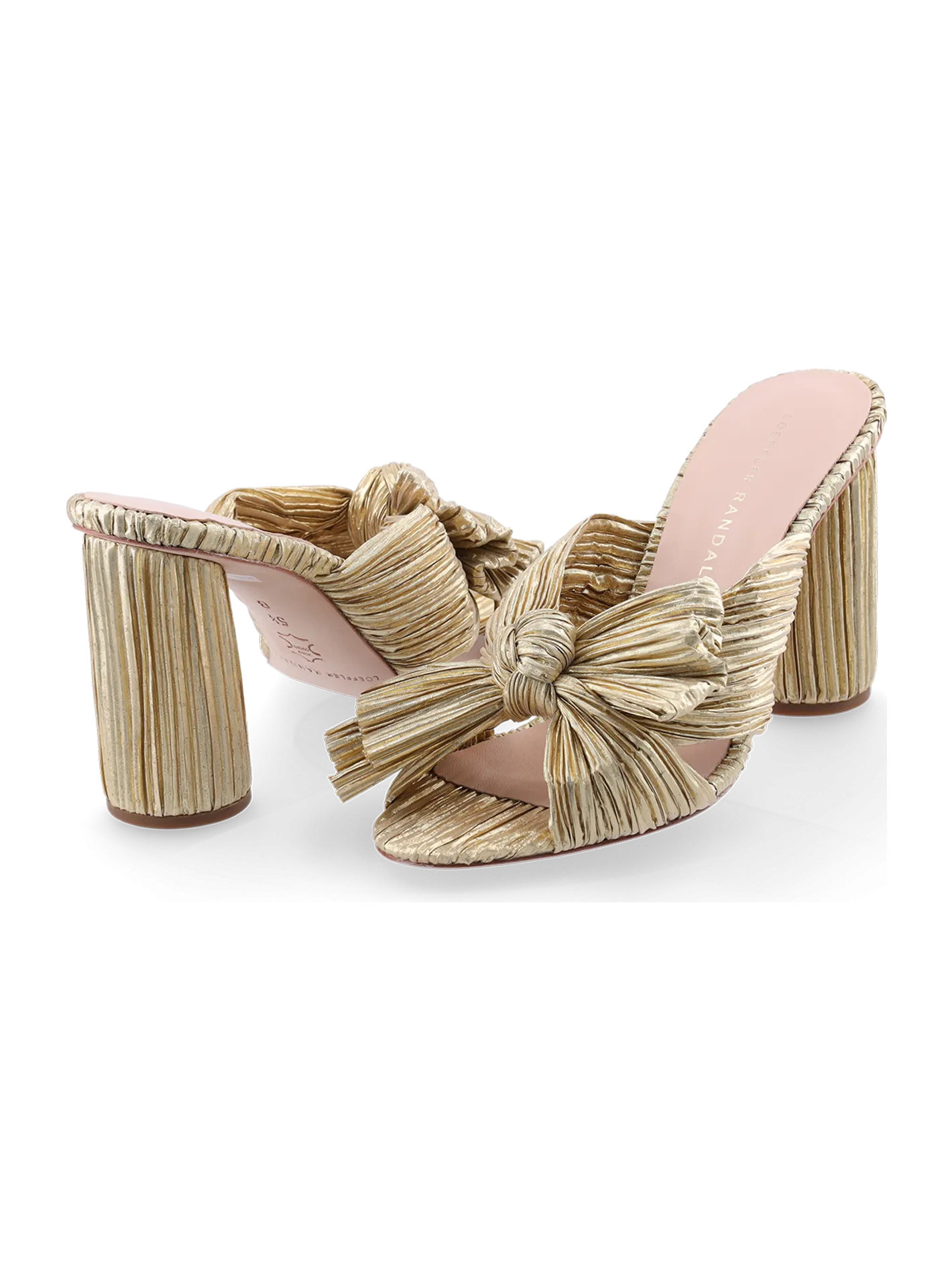 penny pleated bow mules