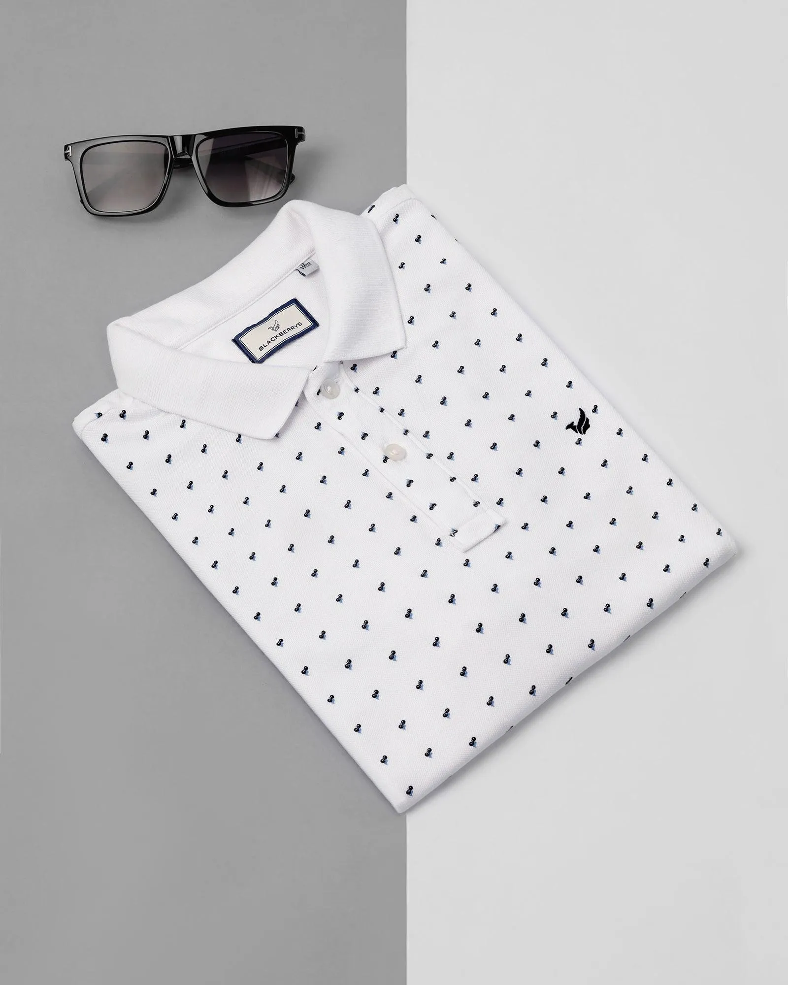 Polo White Printed T-Shirt - Simba