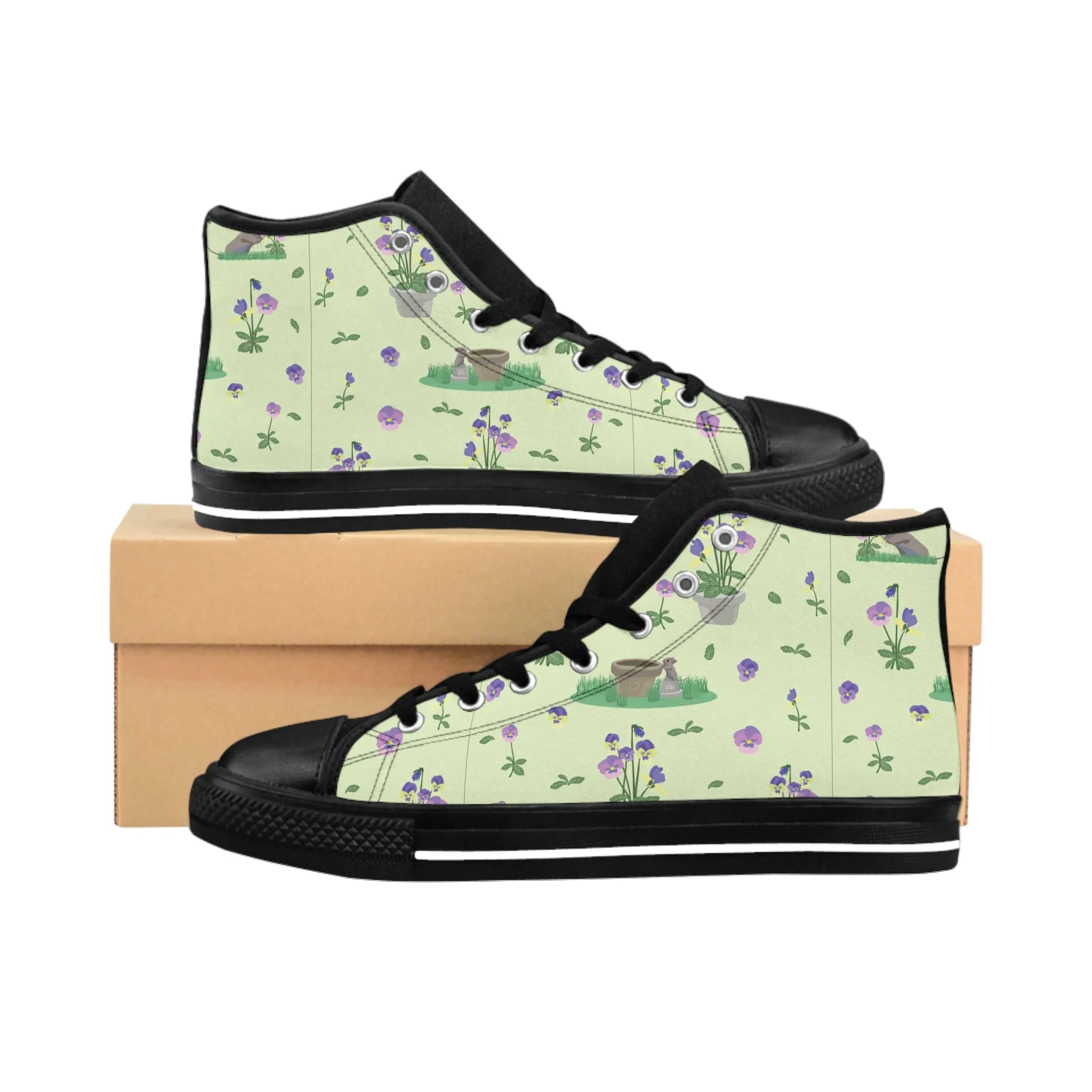 Potted Plants Women's Classic Sneakers