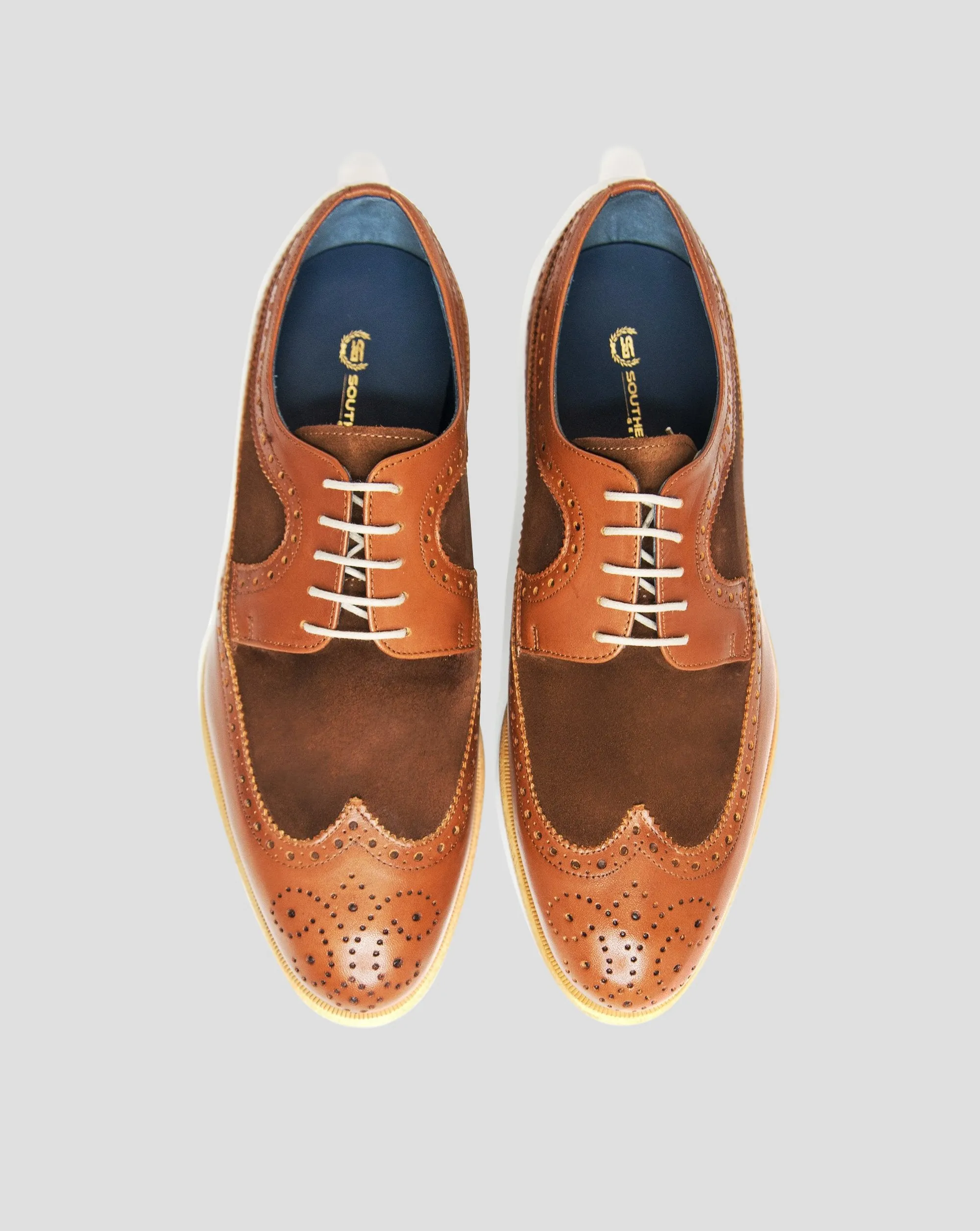 SG Rogue Sport Wingtip Brogues - Brown