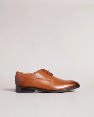 Ted Baker Kampten Formal Leather Derby Shoes | Tan