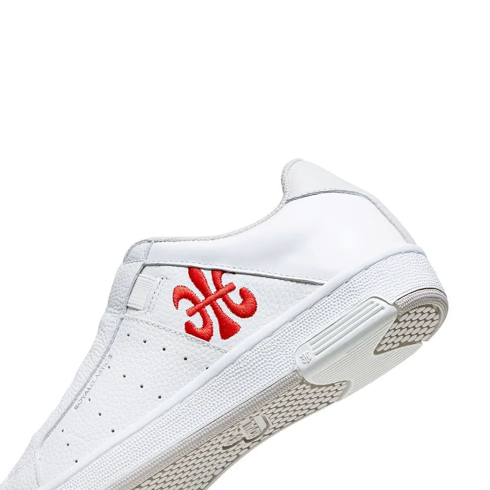 Women's Icon OG White Red Logo Leather Sneakers 91941-010